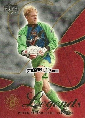 Sticker Peter Schmeichel - Manchester United Legends 2002 n. 21 - Upper Deck