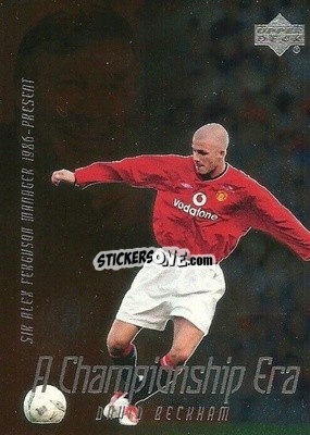 Sticker David Beckham - Manchester United Legends 2002 n. CE1 - Upper Deck