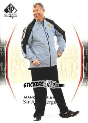 Sticker Sir Alex Ferguson - Manchester United SP Authentic 2004 - Upper Deck