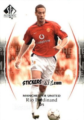 Sticker Rio Ferdinand - Manchester United SP Authentic 2004 - Upper Deck