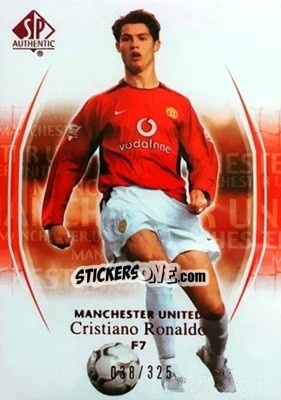 Sticker Cristiano Ronaldo - Manchester United SP Authentic 2004 n. 7r - Upper Deck