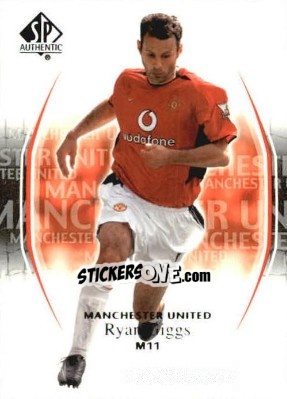 Sticker Ryan Giggs - Manchester United SP Authentic 2004 - Upper Deck