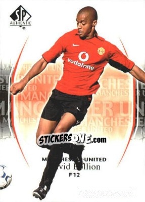 Sticker David Bellion - Manchester United SP Authentic 2004 n. 12 - Upper Deck