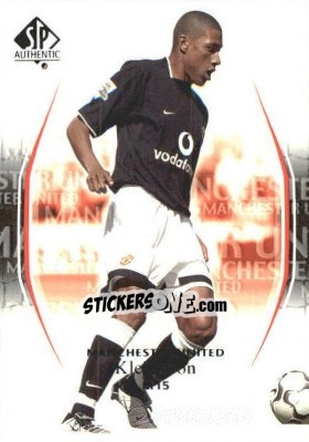 Cromo Kleberson - Manchester United SP Authentic 2004 n. 15 - Upper Deck