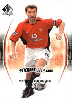 Sticker Roy Keane - Manchester United SP Authentic 2004 n. 16 - Upper Deck