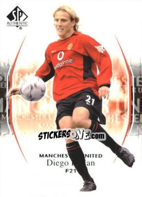 Sticker Diego Forlan - Manchester United SP Authentic 2004 n. 21 - Upper Deck