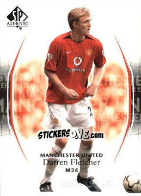 Sticker Darren Fletcher - Manchester United SP Authentic 2004 n. 24 - Upper Deck