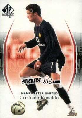 Sticker Cristiano Ronaldo - Manchester United SP Authentic 2004 - Upper Deck