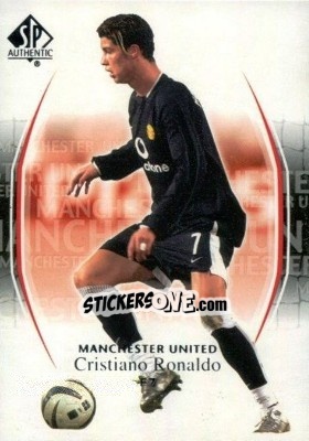 Sticker Cristiano Ronaldo - Manchester United SP Authentic 2004 n. 37 - Upper Deck