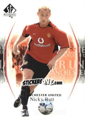 Sticker Nicky Butt - Manchester United SP Authentic 2004 n. 38 - Upper Deck
