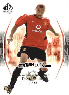 Sticker David Bellion - Manchester United SP Authentic 2004 - Upper Deck