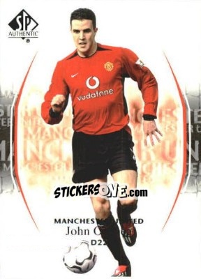 Sticker John O'Shea - Manchester United SP Authentic 2004 n. 52 - Upper Deck