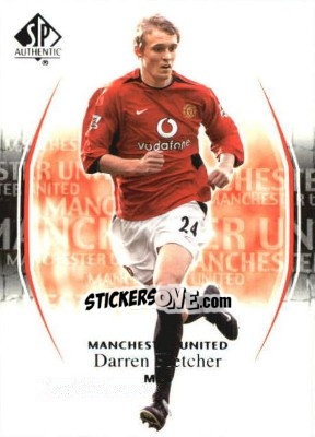Sticker Darren Fletcher - Manchester United SP Authentic 2004 n. 54 - Upper Deck