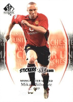 Sticker Mikael Silvestre - Manchester United SP Authentic 2004 n. 57 - Upper Deck