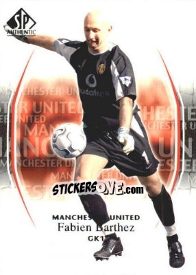 Figurina Fabien Barthez - Manchester United SP Authentic 2004 - Upper Deck