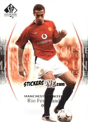 Sticker Rio Ferdinand - Manchester United SP Authentic 2004 n. 65 - Upper Deck
