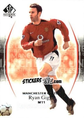 Sticker Ryan Giggs - Manchester United SP Authentic 2004 n. 71 - Upper Deck