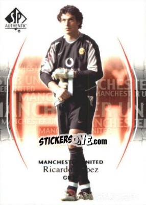 Sticker Ricardo Lopez - Manchester United SP Authentic 2004 - Upper Deck