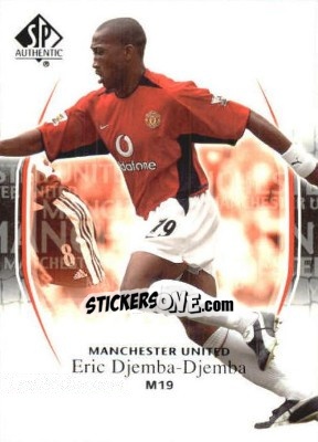 Figurina Eric Djemba-Djemba - Manchester United SP Authentic 2004 n. 79 - Upper Deck
