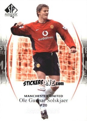 Cromo Ole Gunnar Solskjaer - Manchester United SP Authentic 2004 - Upper Deck