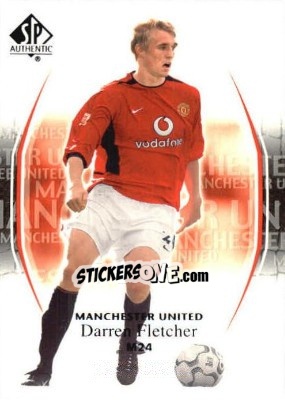 Sticker Darren Fletcher - Manchester United SP Authentic 2004 - Upper Deck