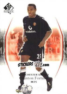 Sticker Quinton Fortune - Manchester United SP Authentic 2004 - Upper Deck