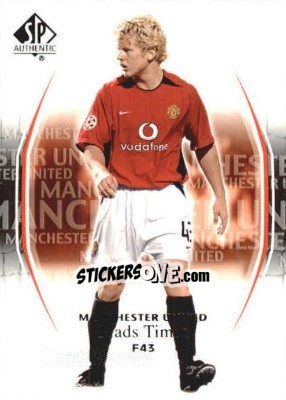 Sticker Mads Timm - Manchester United SP Authentic 2004 - Upper Deck