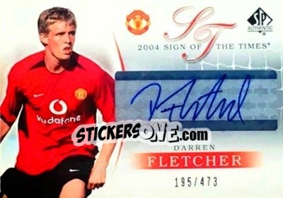 Sticker Darren Fletcher - Manchester United SP Authentic 2004 n. A-DA - Upper Deck
