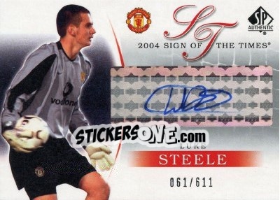 Sticker Luke Steele - Manchester United SP Authentic 2004 n. A-LS - Upper Deck