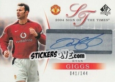 Sticker Ryan Giggs - Manchester United SP Authentic 2004 n. A-RG - Upper Deck