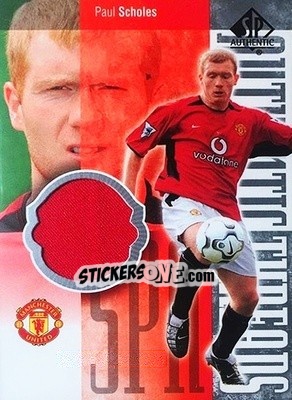 Sticker Paul Scholes - Manchester United SP Authentic 2004 n. AT-PS - Upper Deck