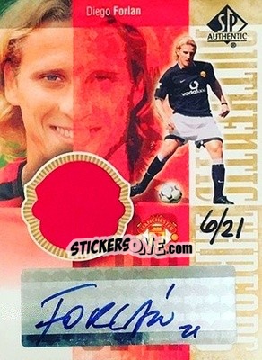 Sticker Diego Forlan - Manchester United SP Authentic 2004 n. ATG-DF - Upper Deck
