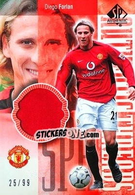 Sticker Diego Forlan - Manchester United SP Authentic 2004 - Upper Deck