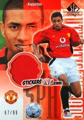 Cromo Kleberson - Manchester United SP Authentic 2004 n. ATR-K - Upper Deck