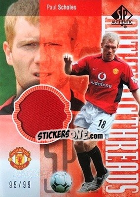 Cromo Paul Scholes - Manchester United SP Authentic 2004 - Upper Deck