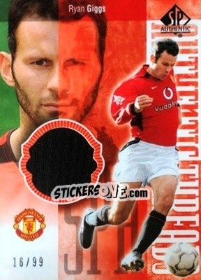 Sticker Ryan Giggs - Manchester United SP Authentic 2004 - Upper Deck