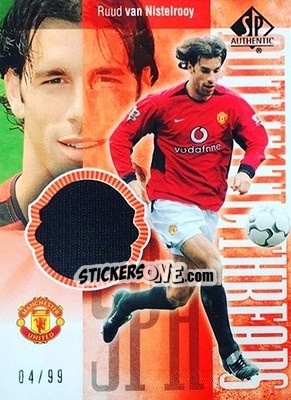 Sticker Ruud Van Nistelrooy - Manchester United SP Authentic 2004 n. ATR-RVN - Upper Deck