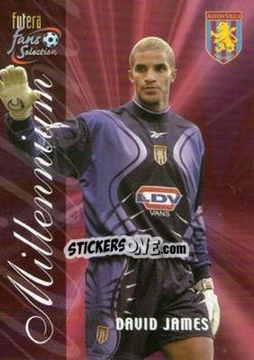 Sticker David James - Aston Villa Fans' Selection 2000 - Futera