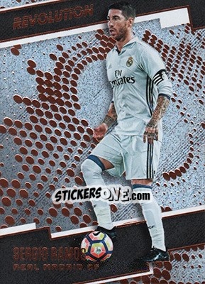 Sticker Sergio Ramos - Revolution Soccer 2017 n. 9 - Panini