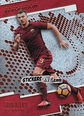Sticker Edin Dzeko - Revolution Soccer 2017 n. 95 - Panini