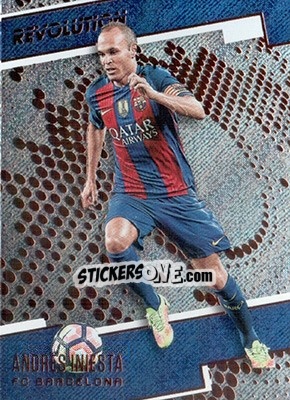 Sticker Andres Iniesta - Revolution Soccer 2017 n. 185 - Panini
