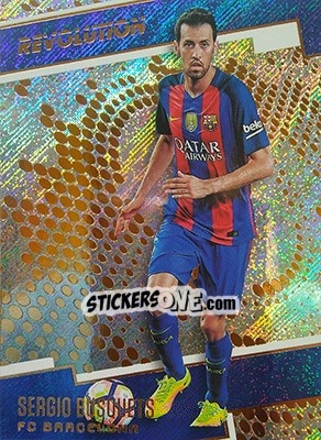 Sticker Sergio Busquets - Revolution Soccer 2017 n. 193 - Panini