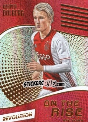 Sticker Kasper Dolberg - Revolution Soccer 2017 n. 13or - Panini