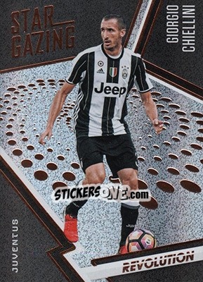 Sticker Giorgio Chiellini - Revolution Soccer 2017 n. 13sg - Panini