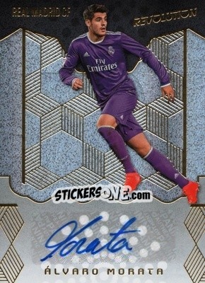 Sticker Alvaro Morata - Revolution Soccer 2017 n. 1AU - Panini