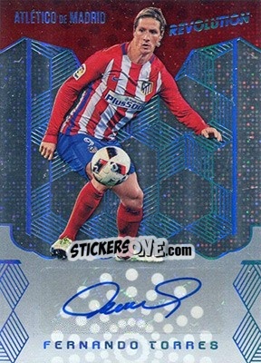 Sticker Fernando Torres - Revolution Soccer 2017 n. 3AU - Panini