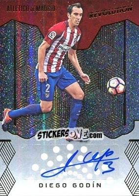 Sticker Diego Godin - Revolution Soccer 2017 n. 8AU - Panini