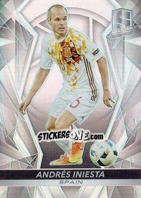 Cromo Andres Iniesta - Spectra Soccer 2016 - Panini