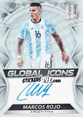 Sticker Marcos Rojo - Spectra Soccer 2016 n. GI-MR - Panini