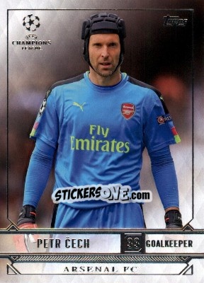 Sticker Petr Cech - UEFA Champions League Showcase 2016-2017 n. 1 - Topps